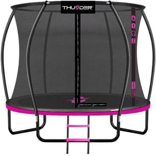 Trambulina Ultra 255 cm, plasa interioara, roz, albastru