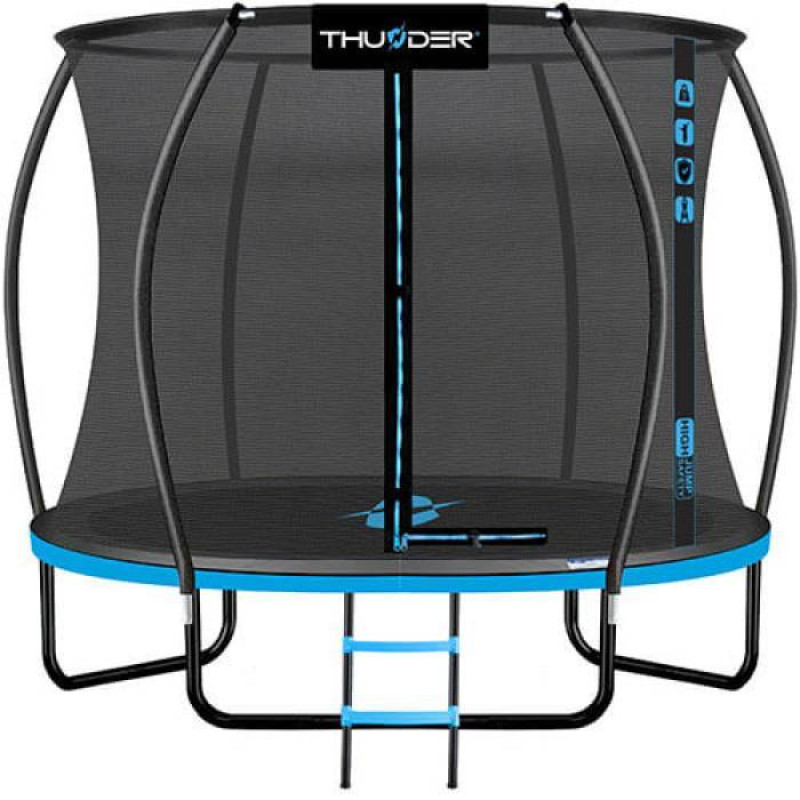 Trambulina Ultra 312 cm, plasa interioara, albastra, roz