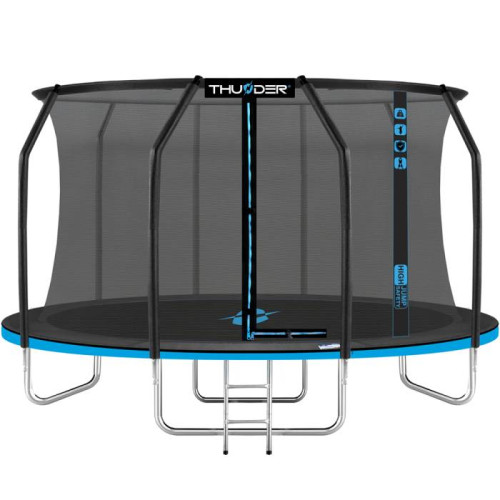 Trambulina Ultra 374 cm, plasă interioară, albastră