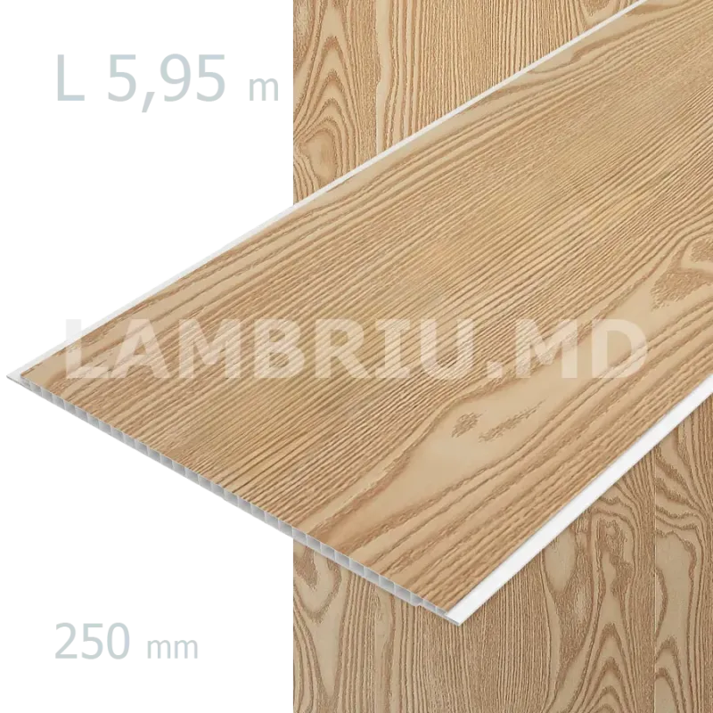 Lambriu laminat PVC 250mm 84602-24 Stejar de aur