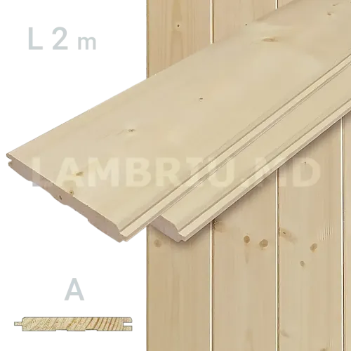 Lambriu lemn STIL 96x12,5mm 6m clasa „A”