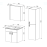 Dulap cu oglinda MARTAT Vega 55cm (white)
