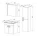 Dulap cu oglinda MARTAT Vega 55cm (white)