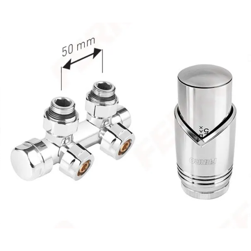 Robinet cal dublu FERRO 16×2 Chrome ZTD30CR + cap termo