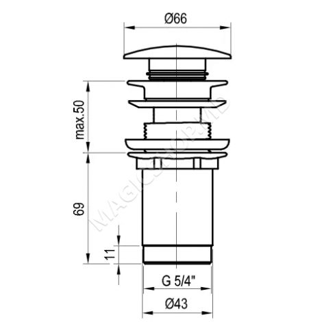 Раковина с переливом, цвет Graphite, матовая поверхность, Quick Clac Ravak