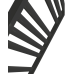 Radiator design GORGIEL AMUR AAM , Negru mat × 530 mm × 750 mm