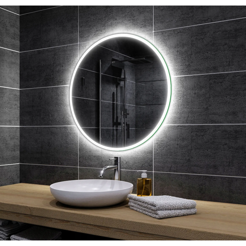 Oglinda LED+ Turin 60; 80 cm D PHR 130103 Antiaburire