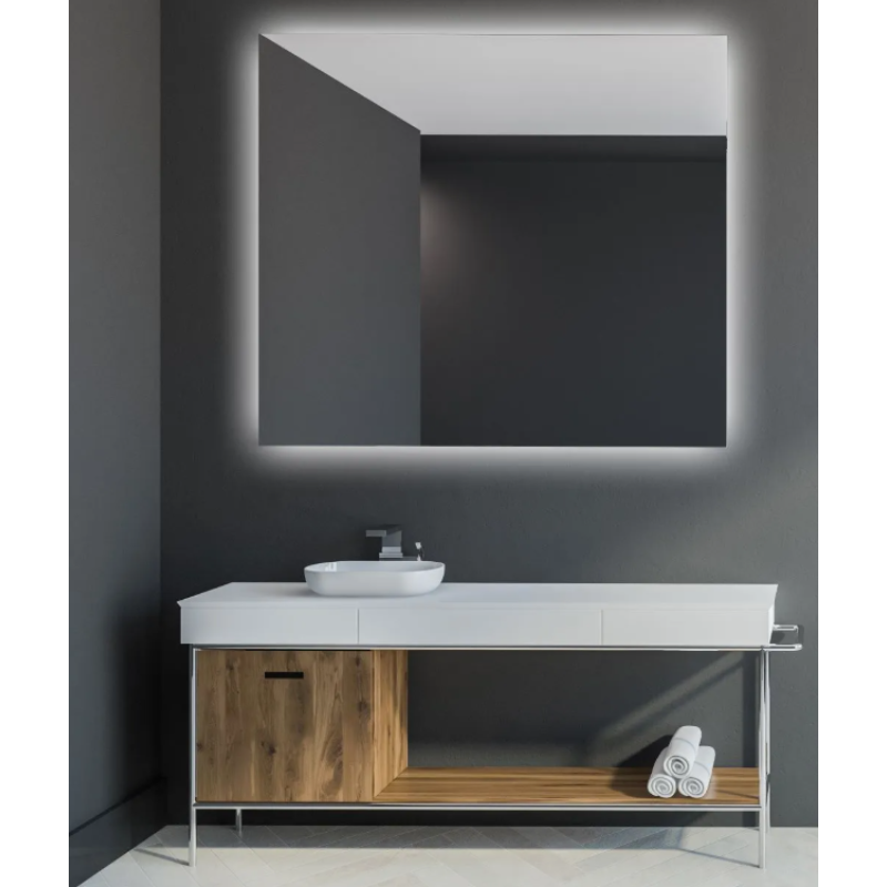 Oglinda LED+ Roma 60; 80×80 PH040503 antiaburire