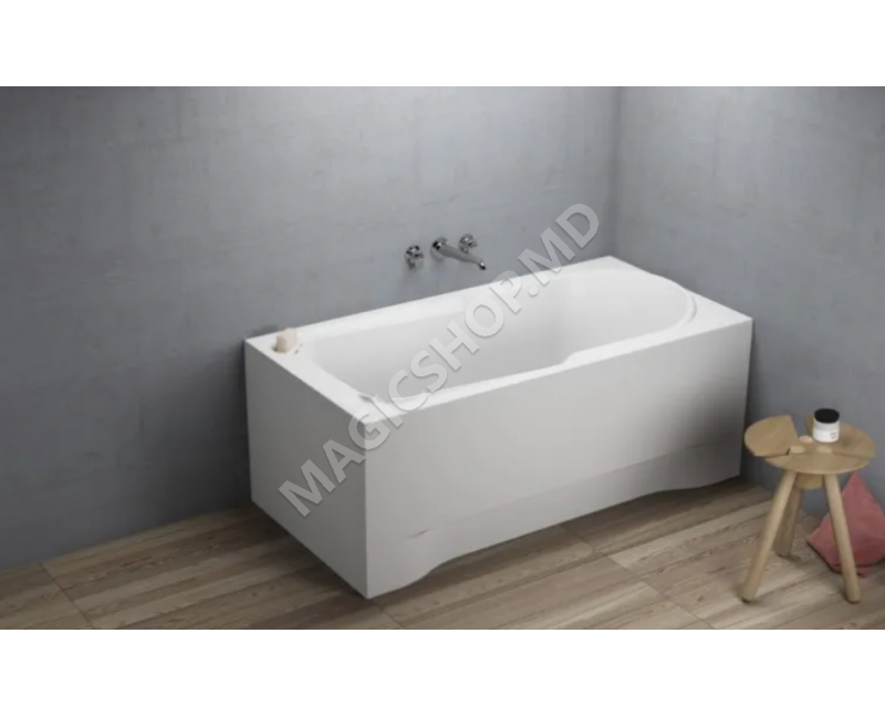 Акриловая прямоугольная ванна STANDARD (плюс крепления) 1200x700x545 mm