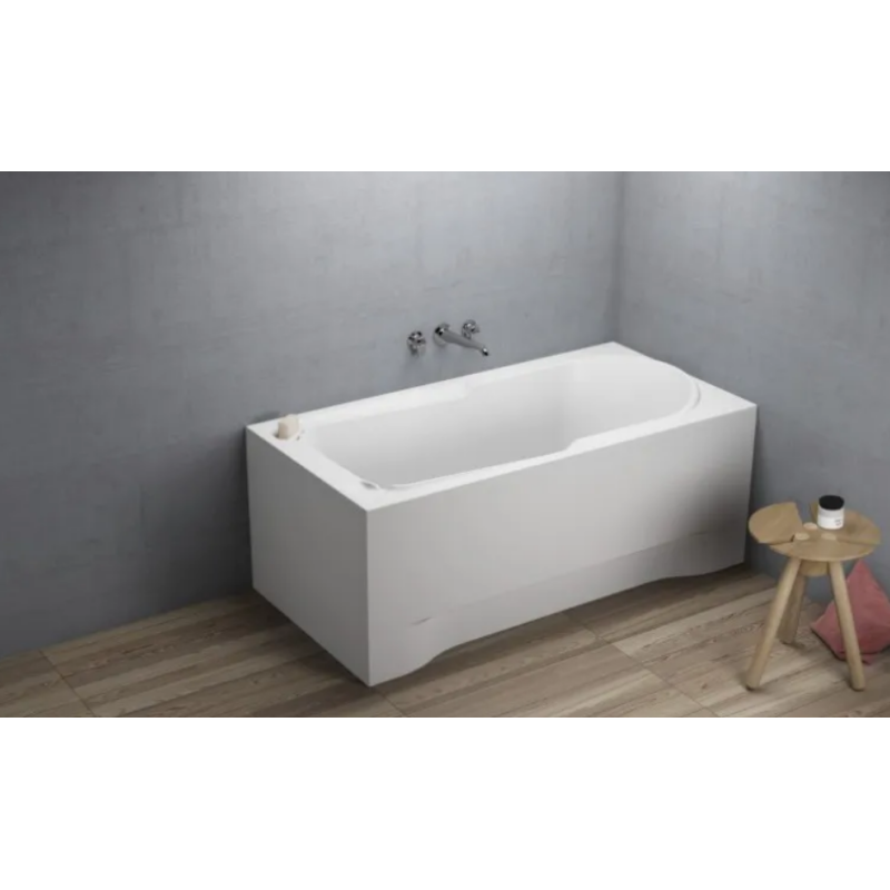 Cada de baie dreptunghiulara acryl STANDARD (suport inclus) 1200x700x545 mm
