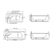 Cada de baie dreptunghiulara acryl CLASSIC SLIM(suport inclus) , 1200x700 mm