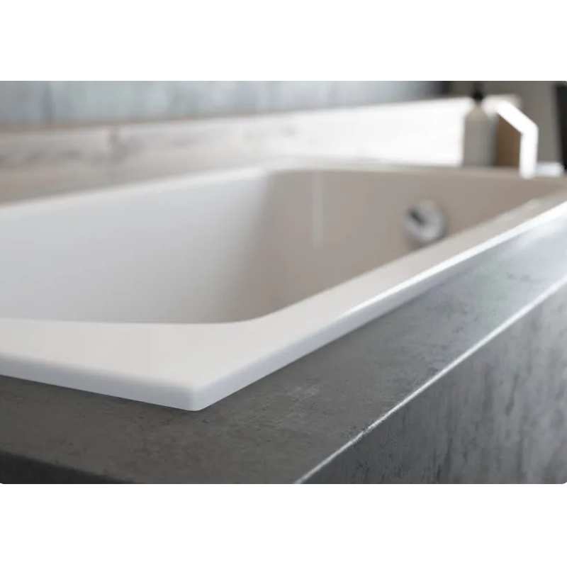 Cada de baie dreptunghiulara acryl CLASSIC SLIM(suport inclus) , 1200x700 mm