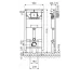 Rama pentru suspendarea WC Schell Montus C120