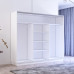 Dulap Fox 240-300x60x220H cu uși glisante pal+oglindă