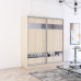 Dulap Fox 140-180x60x220H cm cu uși glisante Pal+Oglindă