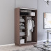 Dulap Fox100x60x220H cm cu uși glisante Pal+Oglindă
