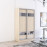 Dulap Fox100x60x220H cm cu uși glisante Pal+Oglindă