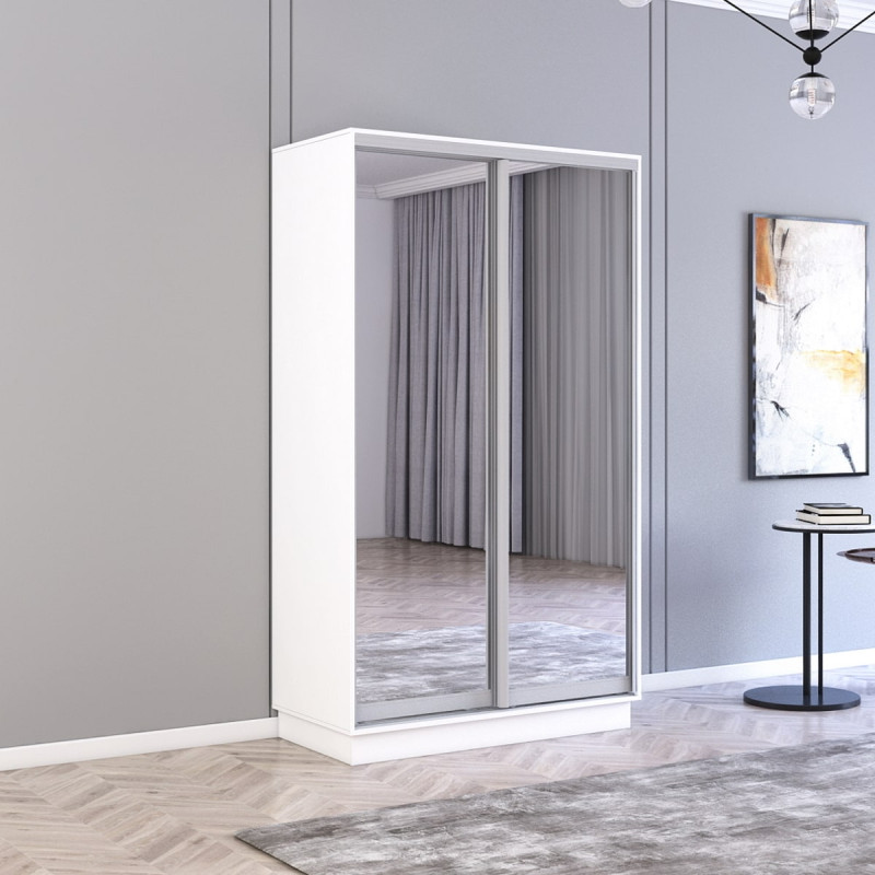 Dulap Fox 100-140x60x220H cm cu uși glisante oglindă