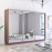 Dulap Fox 240-300x60x220H cm cu uși glisante oglindă
