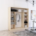 Dulap Fox 190-230x60x220H cm cu uși glisante Pal+Oglindă