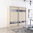 Dulap Fox 190-230x60x220H cm cu uși glisante Pal+Oglindă