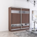 Dulap Fox 190-230x60x220H cm cu uși glisante Pal+Oglindă