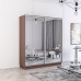 Dulap Fox 150-180x60x220H cm cu uși glisante oglindă
