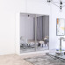 Dulap Fox 150-180x60x220H cm cu uși glisante oglindă