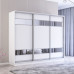 Dulap Fox 240-300x60x220H cm cu uși glisante Pal+Oglindă