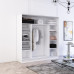 Dulap Fox 19-230x60x220H cu uși glisante pal+oglindă