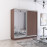 Dulap Fox 19-230x60x220H cu uși glisante pal+oglindă