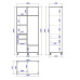 Dulap cupe Aron 100x60x220cm