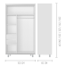 Dulap cupe Aron-P 140-180x60x220cm