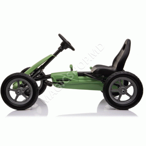 Детский картинг на педальной тяге 1904, зеленый, синий