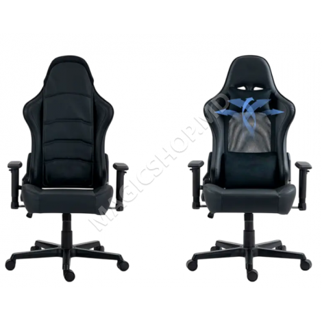 Scaun Gaming Lumi CH09-1, PU Piele, Negru | Albastru