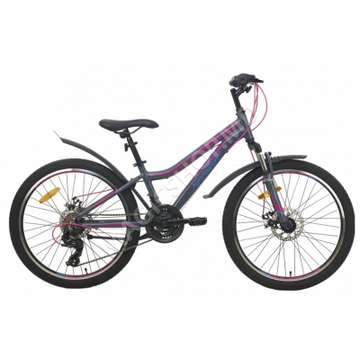 Велосипед Aist Rosy Junior 2.1 24″ Алюминиевый серый (24-03)