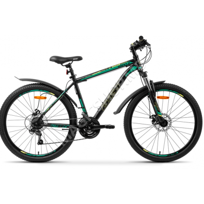 Bicicletă Aist Quest Disc 26’/ cadru 20′ negru-gri (26-01)