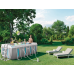 Piscină Intex Prism Frame Clearview Premium 400×200×122 cm, 8418 L, cu pompă 2006 L/h, set complet