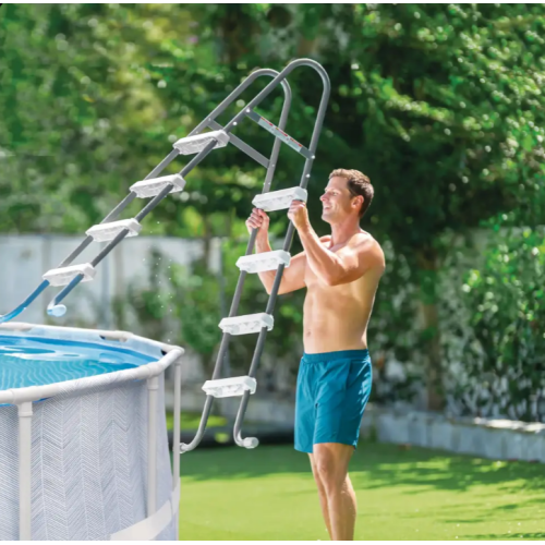 Scara pentru piscina INTEX 91 cm, 3 trepte, fără platformă