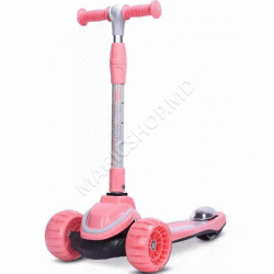 Складной самокат с тремя светящимися колесами для детей (36061)