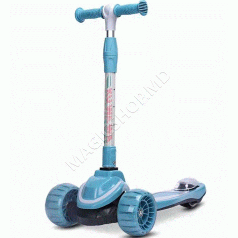 Складной самокат с тремя светящимися колесами для детей (36061)