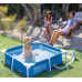 Piscină cu cadru metalic pentru animale de companie Pet Pool 152×152×30 cm, 537 L, filtru 1136 l/h, skimmer și prelată, Intex