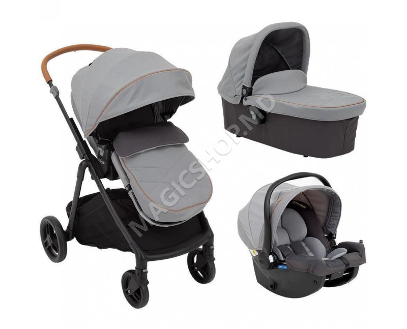 Carucior Graco Near2Me Steeple Grey sistem 3 in 1