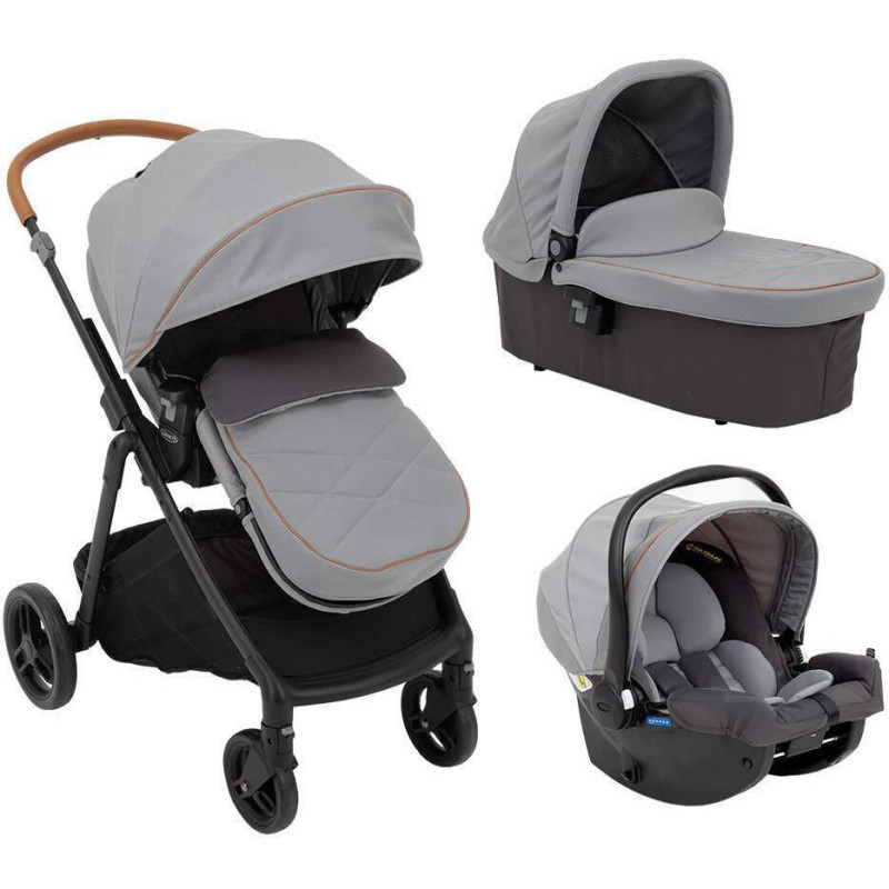 Carucior Graco Near2Me Steeple Grey sistem 3 in 1