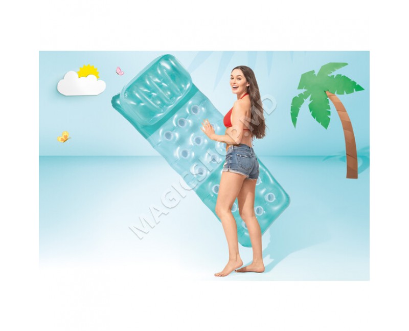 Saltea gonflabilă pentru înot cu pernă 188x71 cm, până la 100 kg, 3 culori