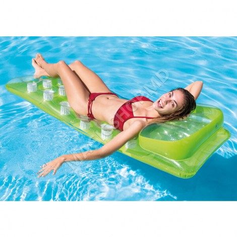 Saltea gonflabilă pentru înot cu pernă 188x71 cm, până la 100 kg, 3 culori