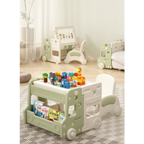 Masa cu set constructie + tabla cu scaun art.60070