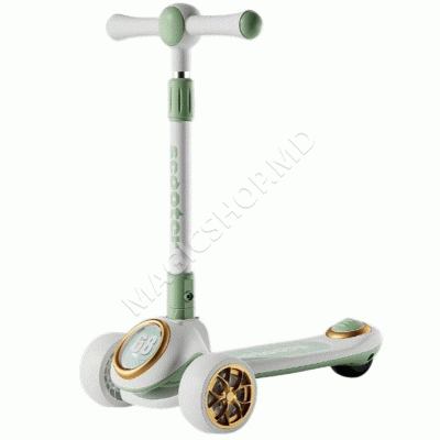 Trotinetă pentru copii cu 3 roți luminoase, muzică și lumini, RTM Scooter (61801)