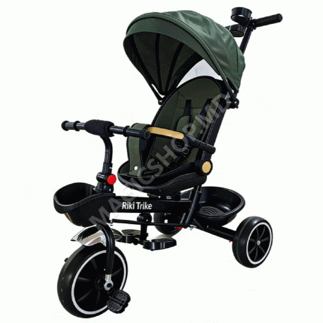 Tricicleta pentru copii JTRL39 - ciocolata, gri, verde, negru