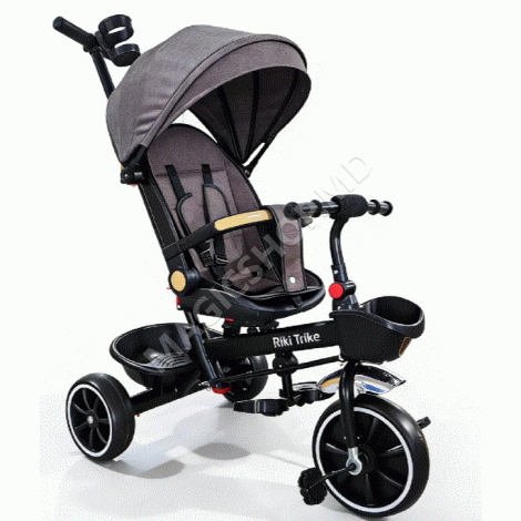 Tricicleta pentru copii JTRL39 - ciocolata, gri, verde, negru